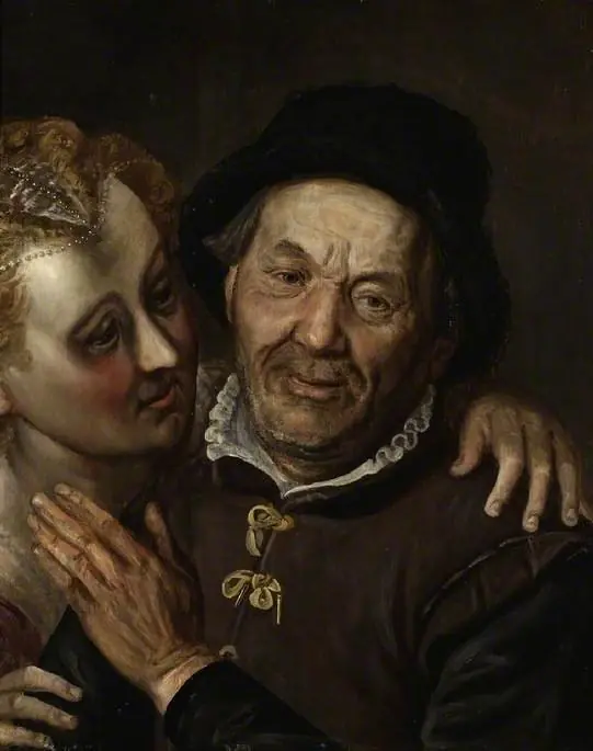 Couple embracing