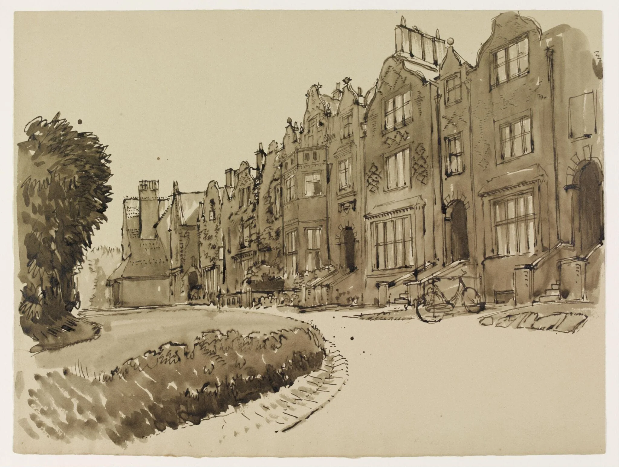 Queens' Terrace, Windsor, by Fairclough, watercolor, 1940