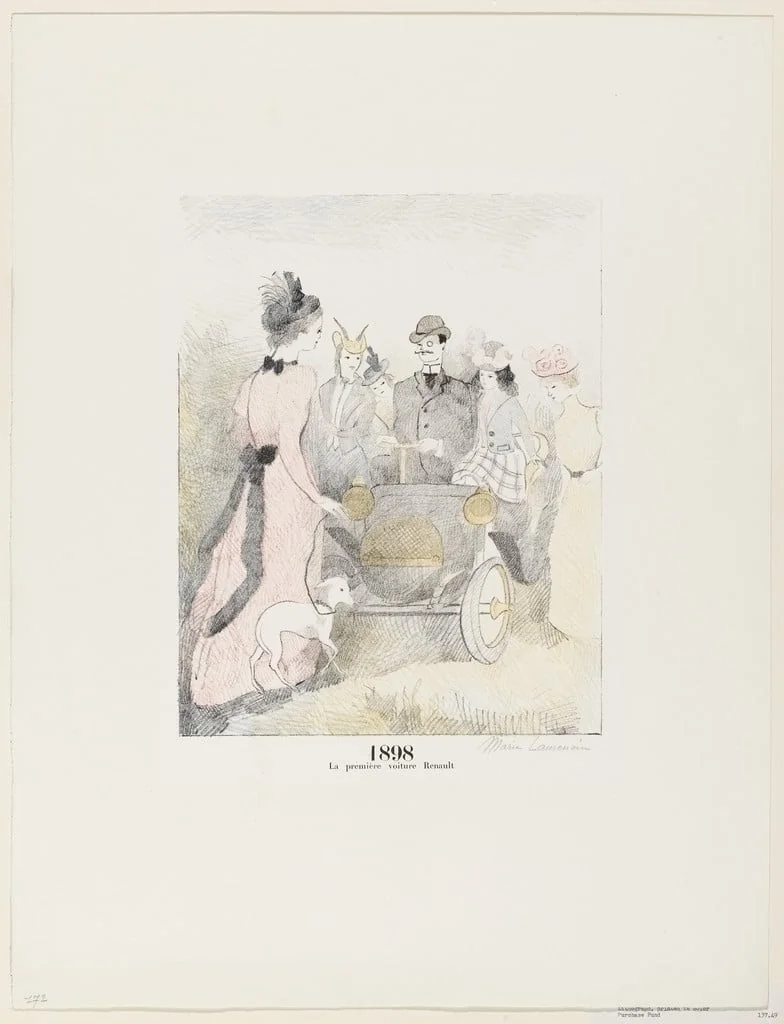 Untitled, by Marie Laurencin, ink, 1936
