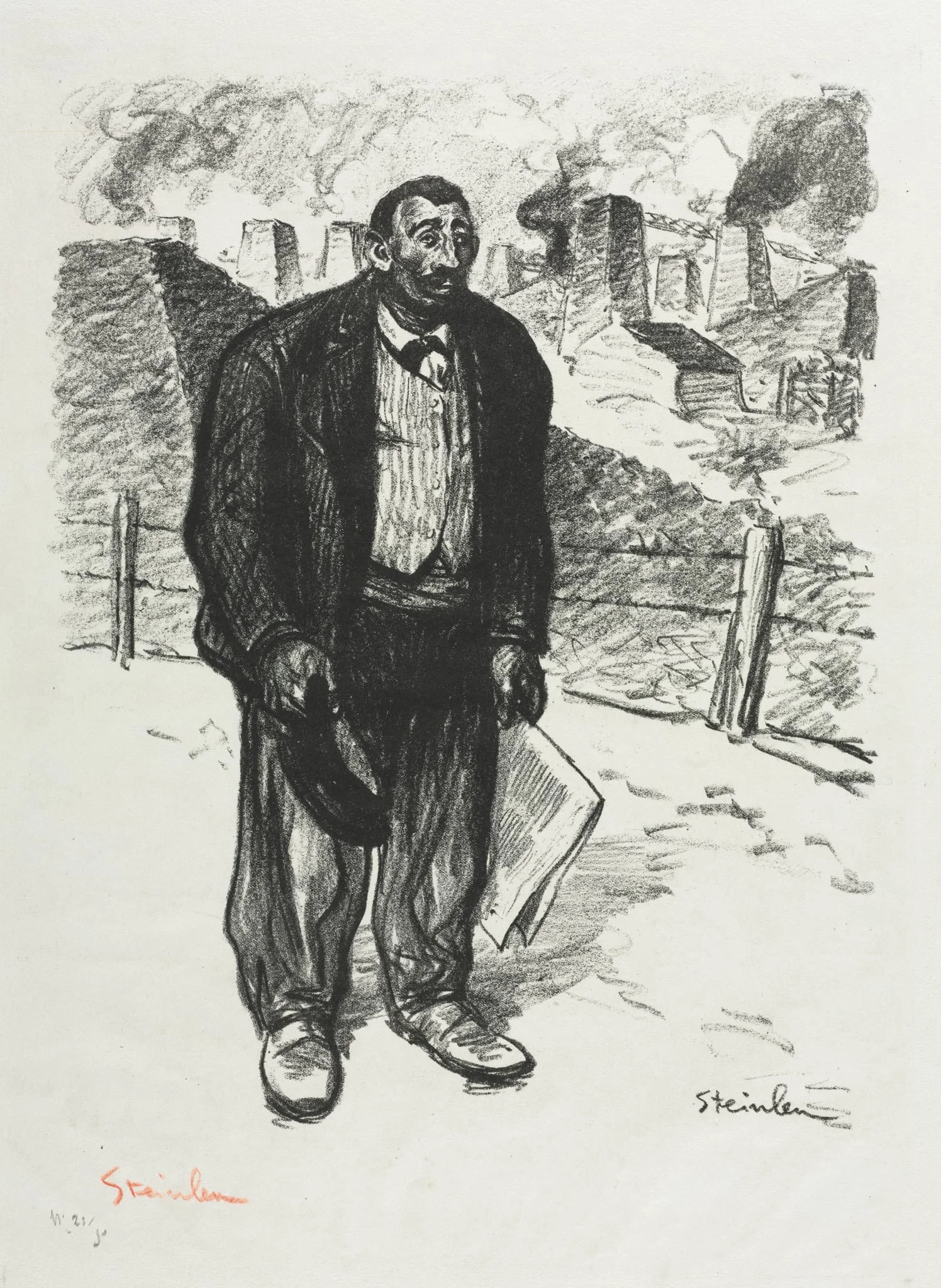 L'Honnête ouvrier, by Théophile Alexandre Steinlen, 1899
