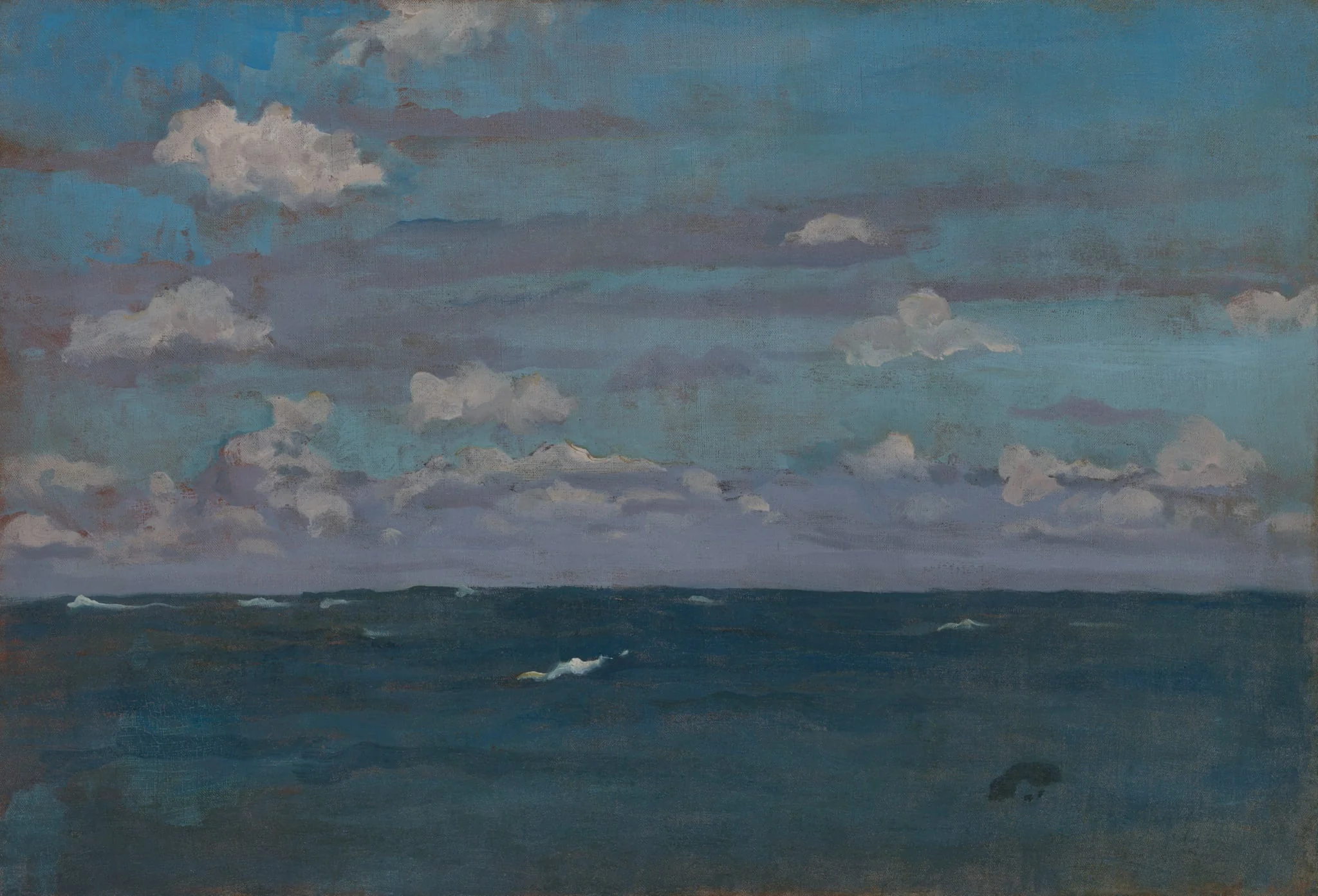 Violet and Silver—The Deep Sea, by James McNeill Whistler, oil, 1893