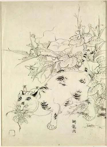 Cat Catching an Insect