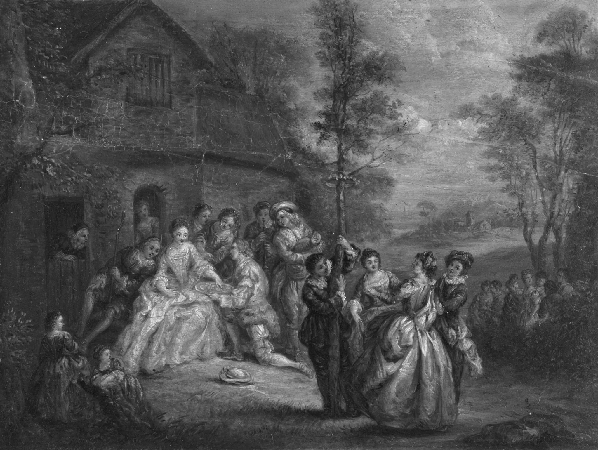 La Fête du Mai, by Unknown, unspecified, 1720