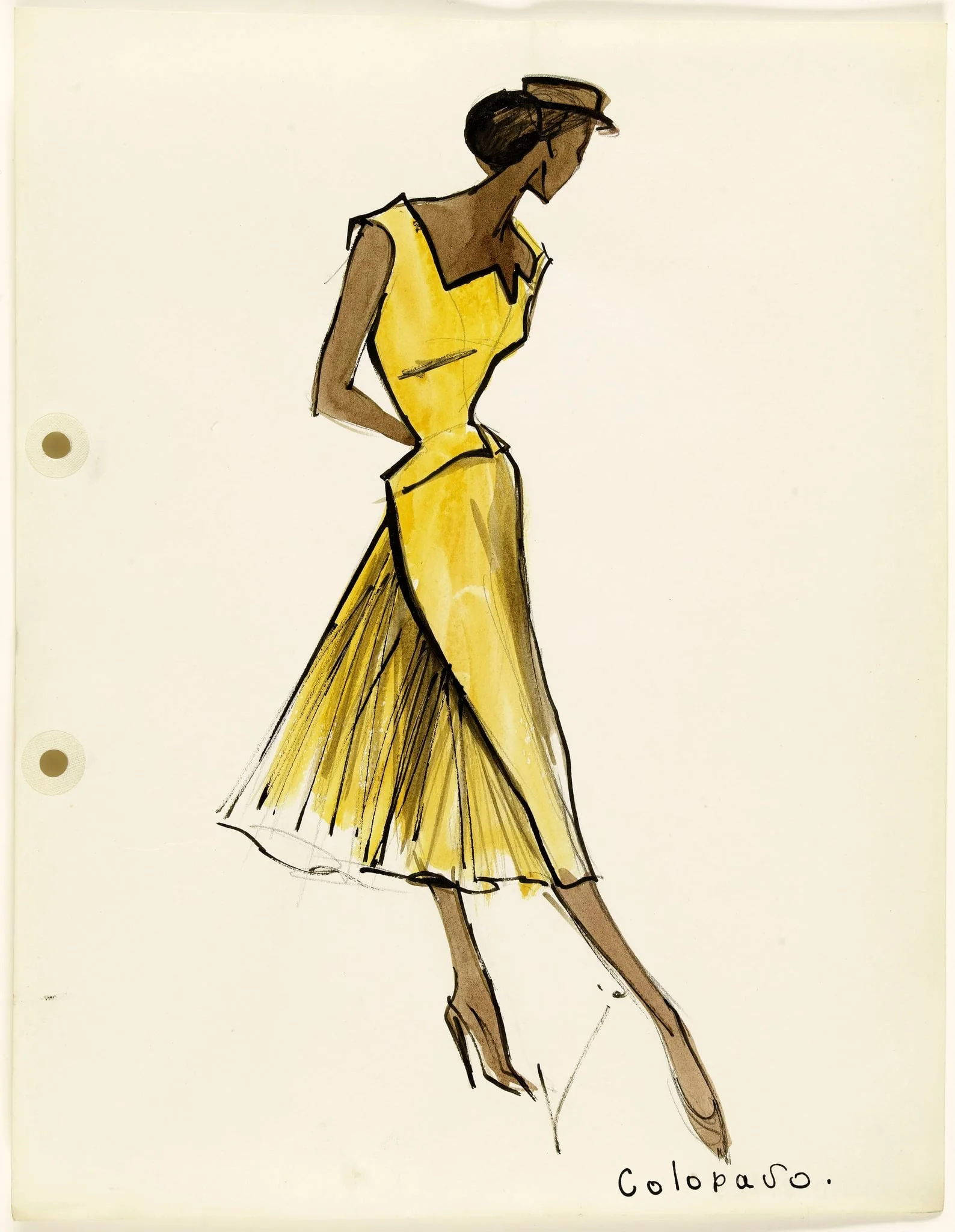 'Colopavo', by Carven, 1951