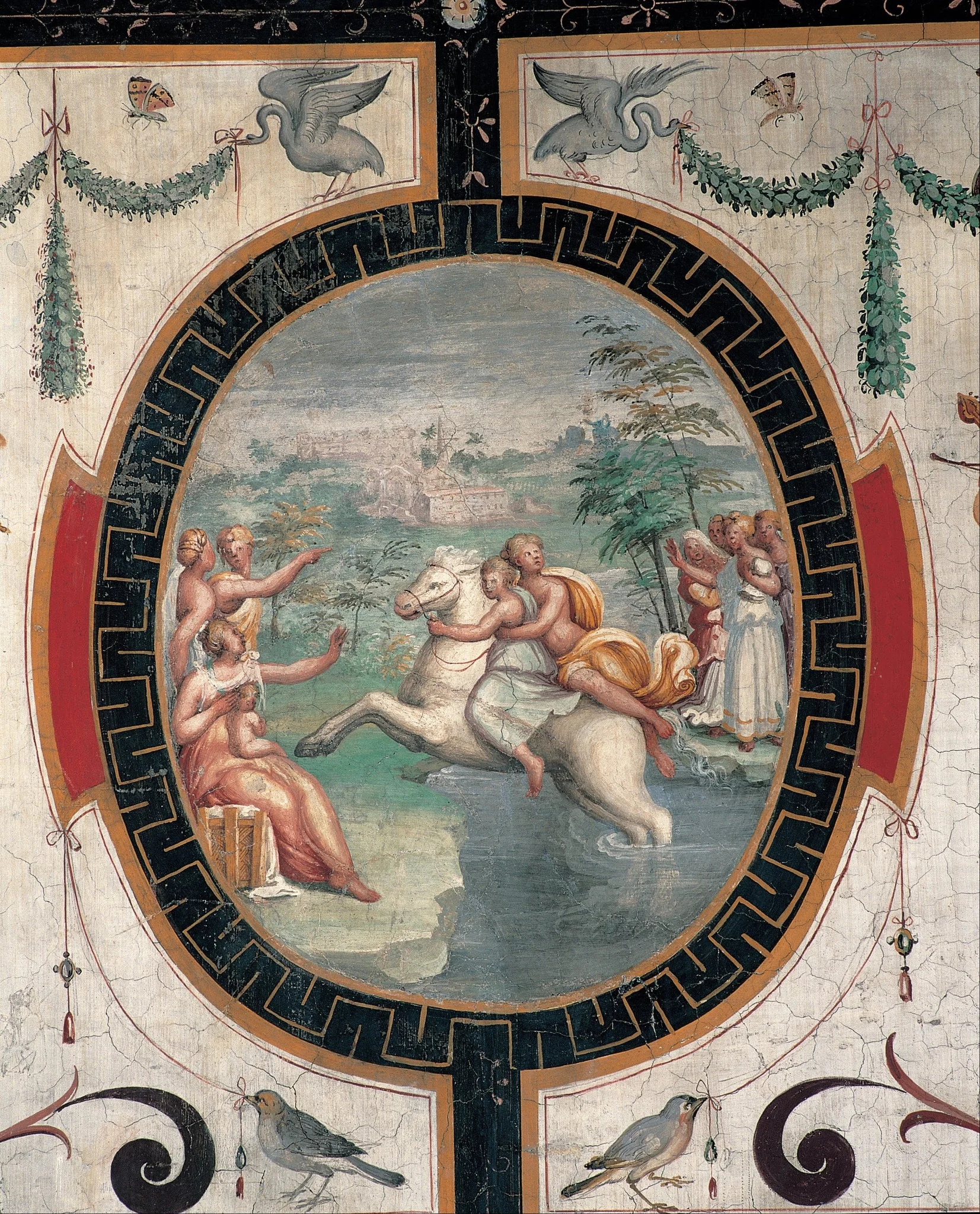 Clelia crossing the Tiber on a horse