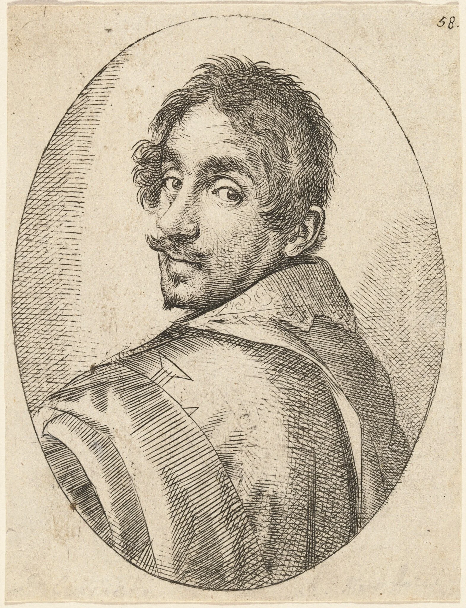 Self-Portrait, by Ottavio Leoni, ink, 1604