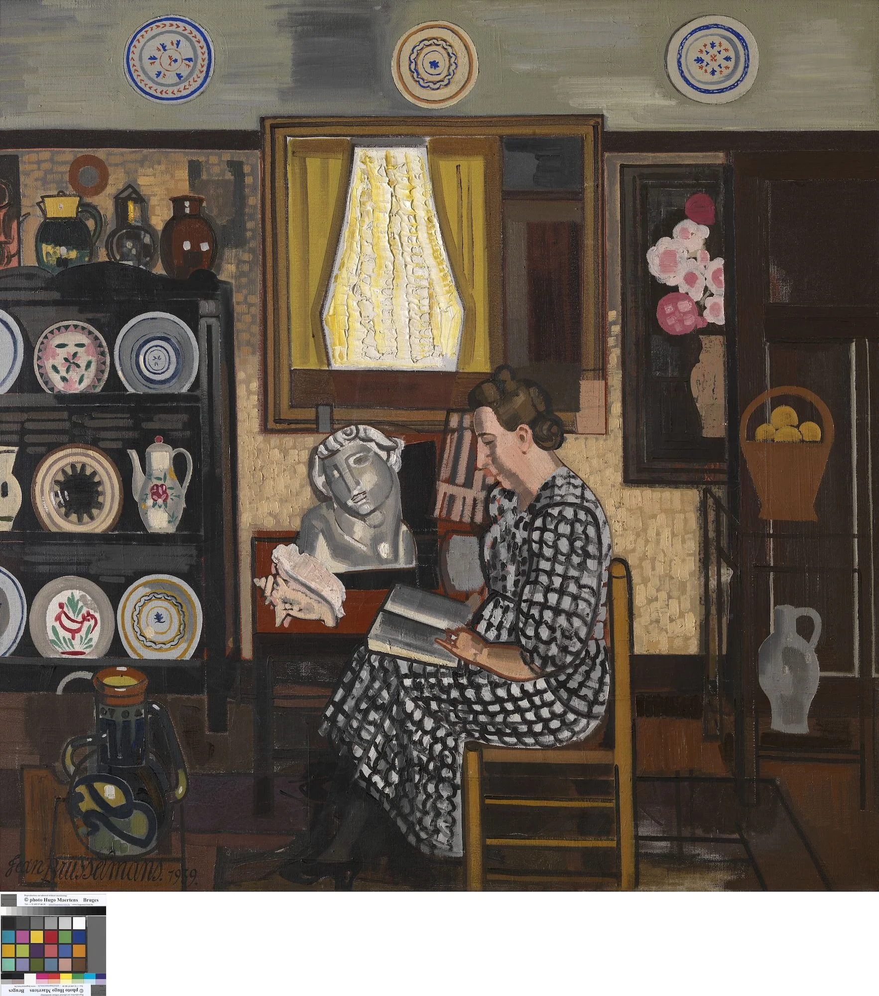 Het grote interieur, by Jean Brusselmans, oil, 1939