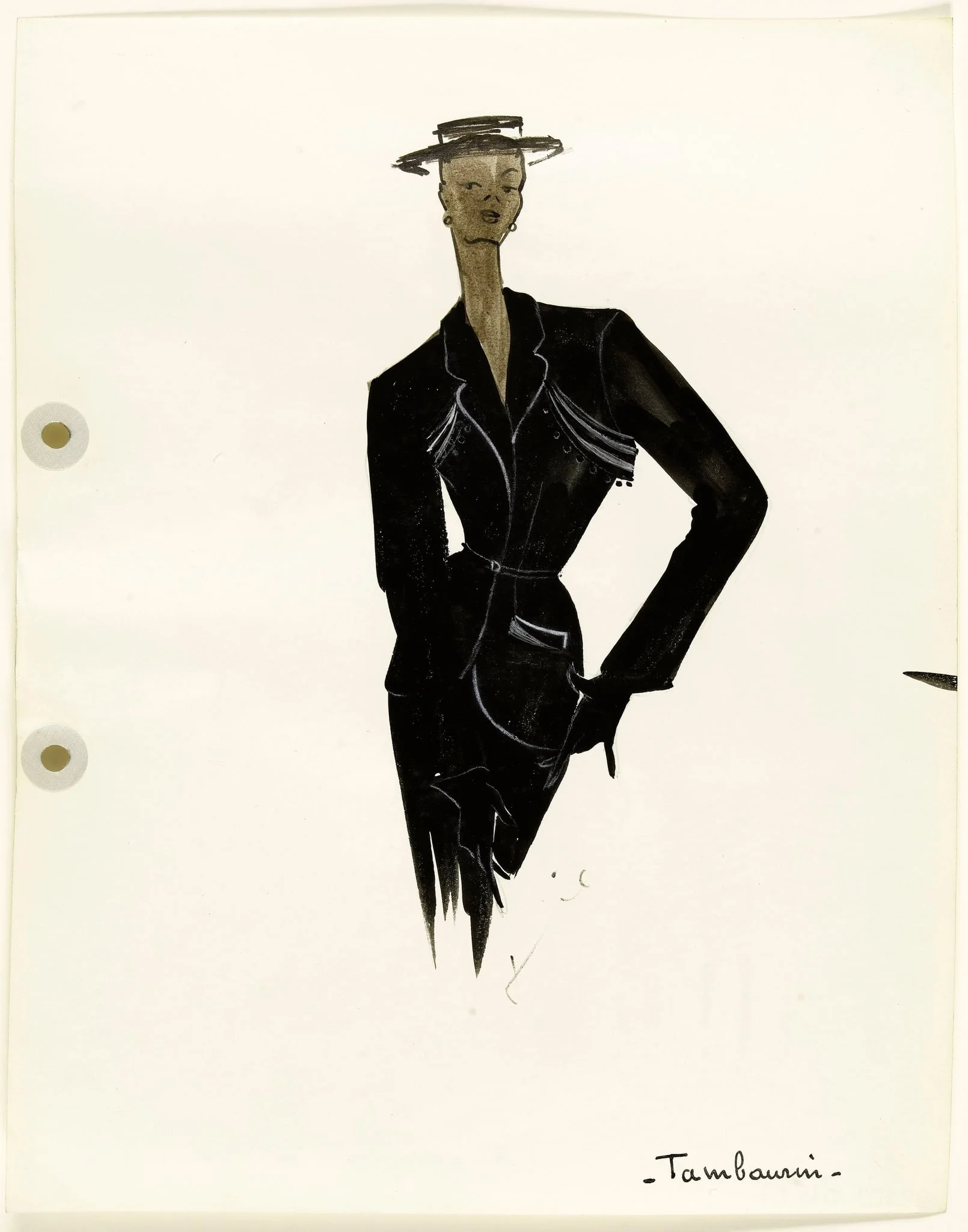 'Tambourin', by Carven, 1951