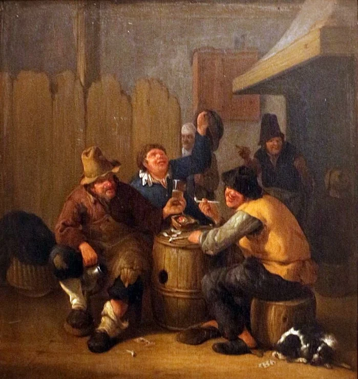 Court of a Tavern, by Pieter van Laer, unspecified, 1700