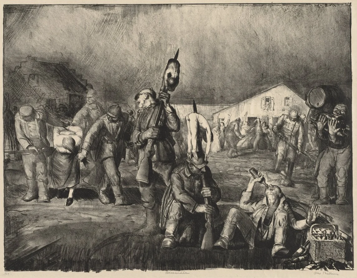 War Series:  The Bacchanale, by George Bellows, 1918