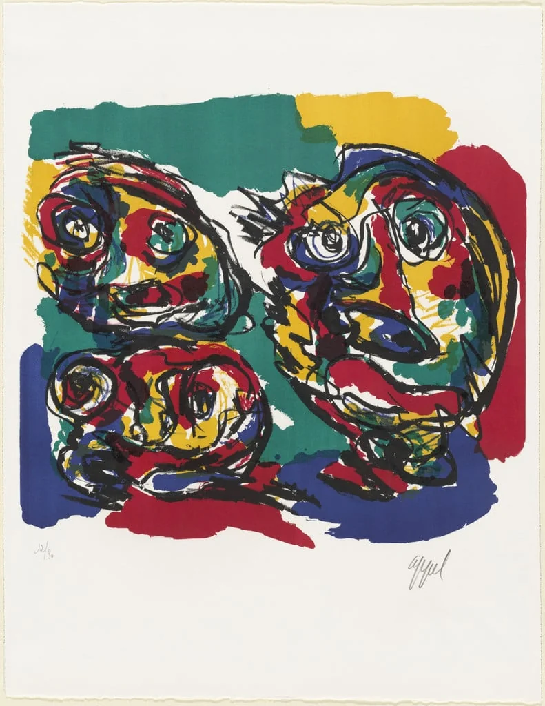 Untitled, by Karel Appel, ink, 1965
