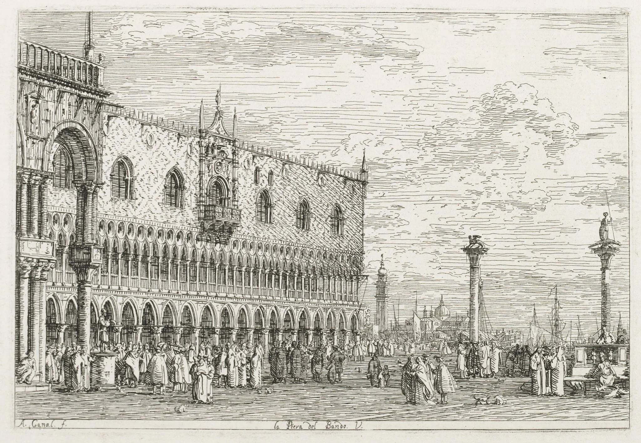 Views:  The Stone of Proclamation at Venice