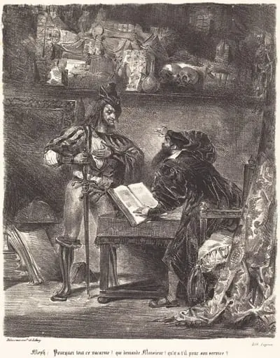 Mephisto Appears to Faust