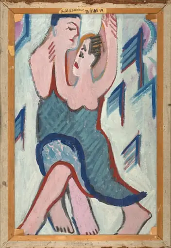 Dancing Couple in the Snow [reverse]