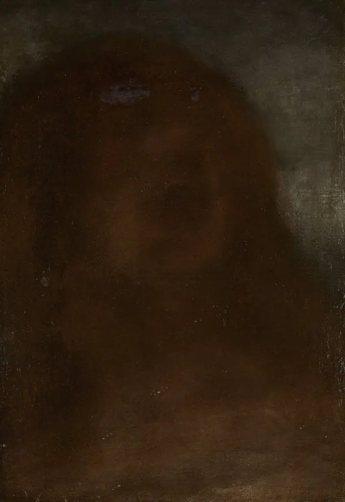 Kop van een vrouw, genaamd 'A fair beauty'