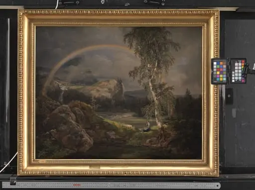 Norwegian Landscape with a Rainbow