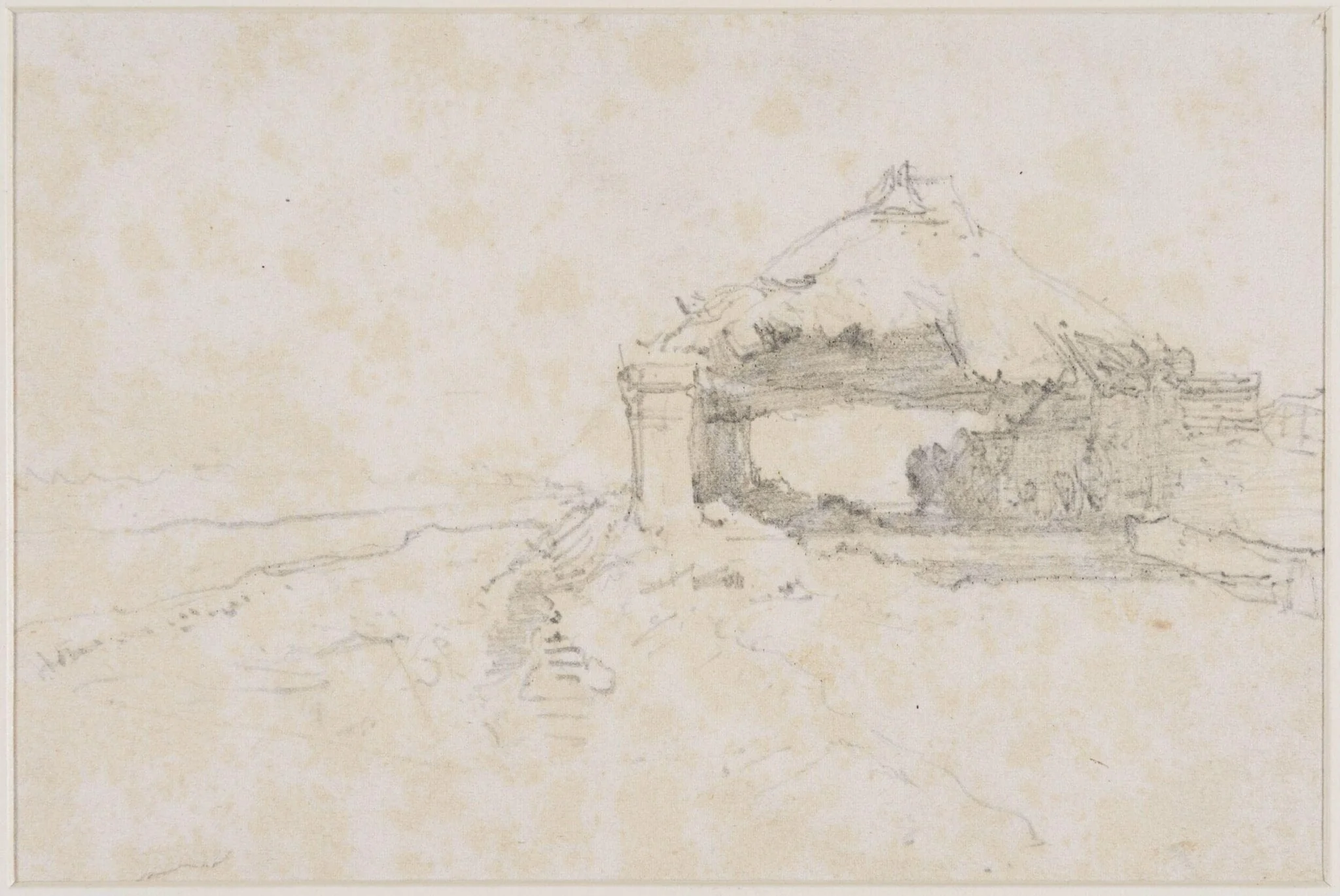 Swanage. Cart shed. 1879., by (Francis) Seymour Haden, 1879