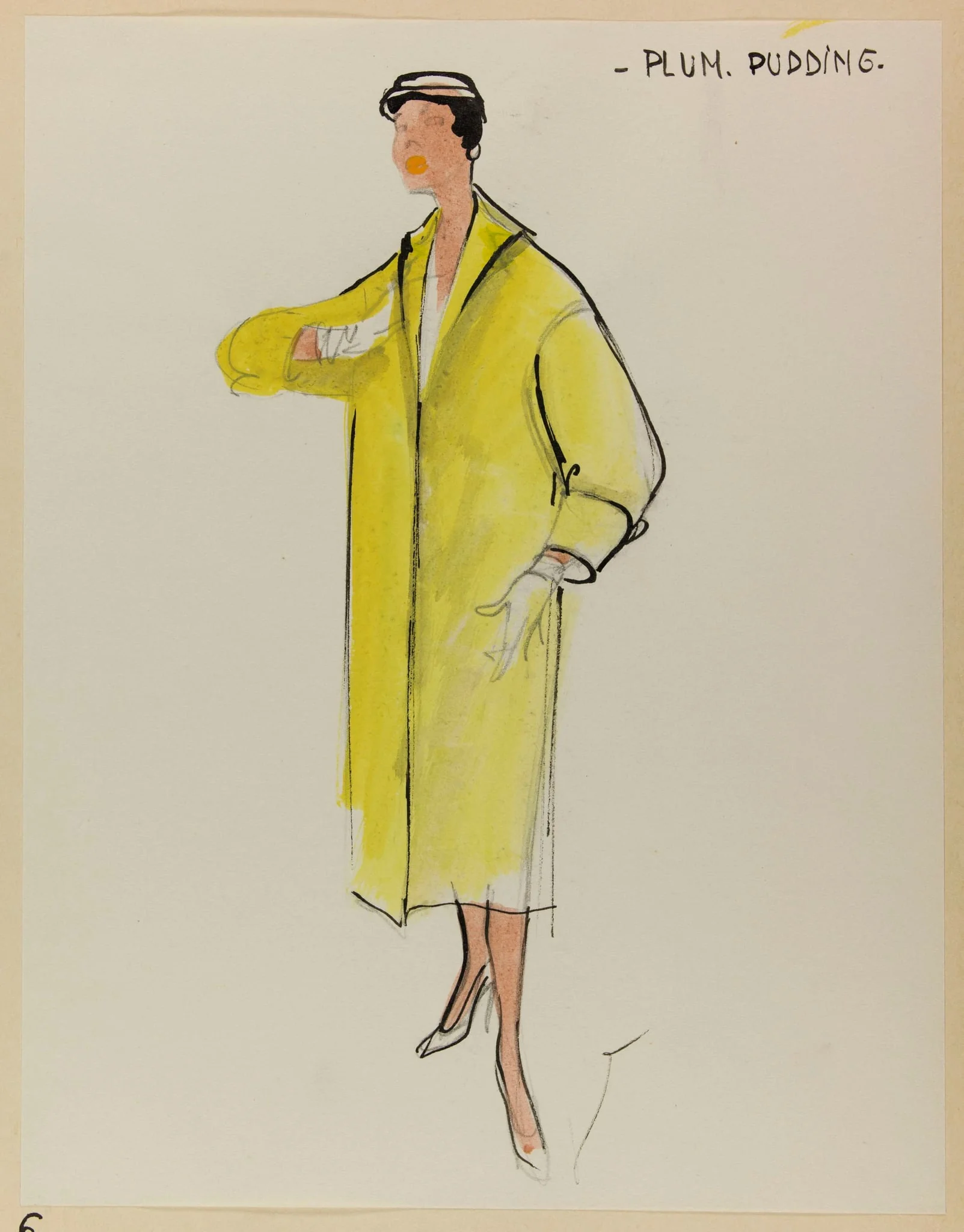 Plum pudding, by Carven, 1953