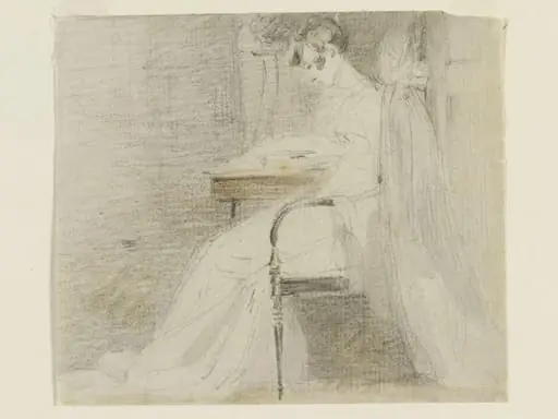 A lady seated