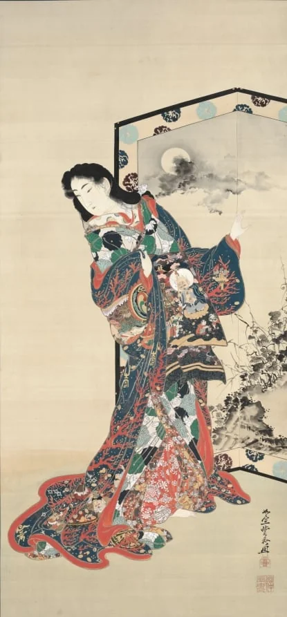 Hell Courtesan, by Kawanabe Kyōsai 河鍋暁斎, unspecified, 1880