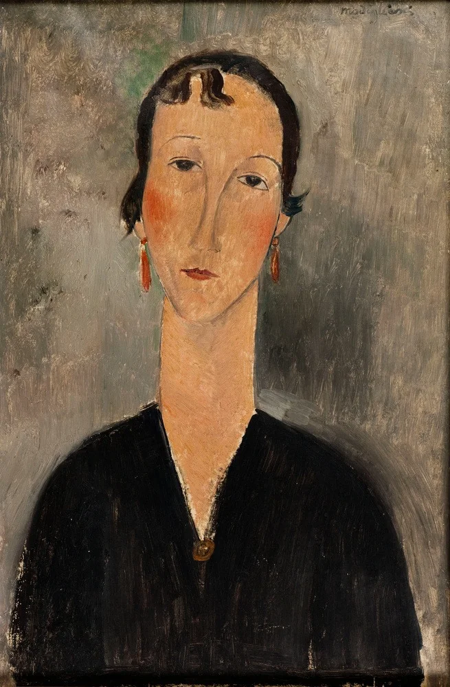 Q104419119, by Amedeo Modigliani, oil, 1917