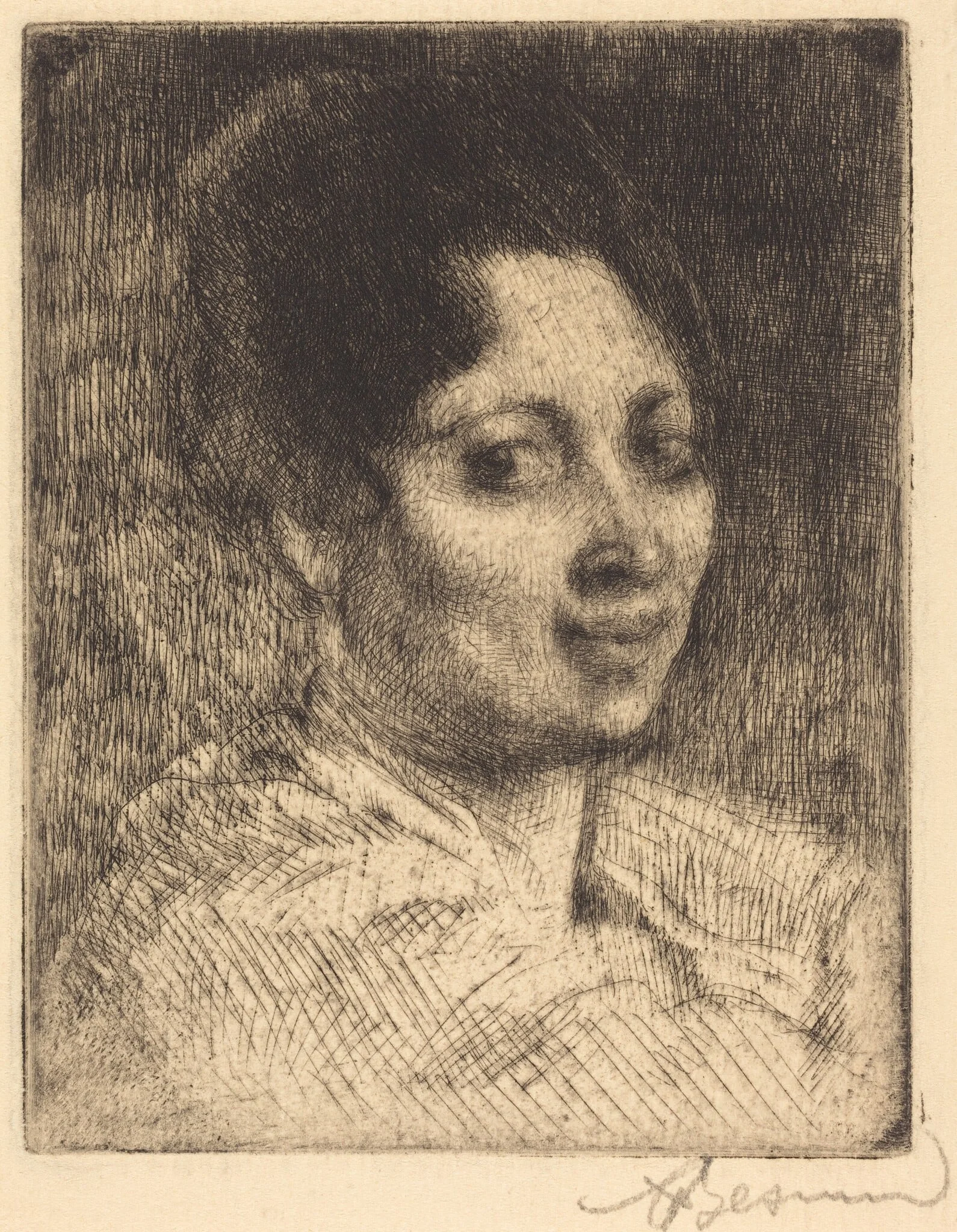 Peppina, by Paul-Albert Besnard, ink, 1919