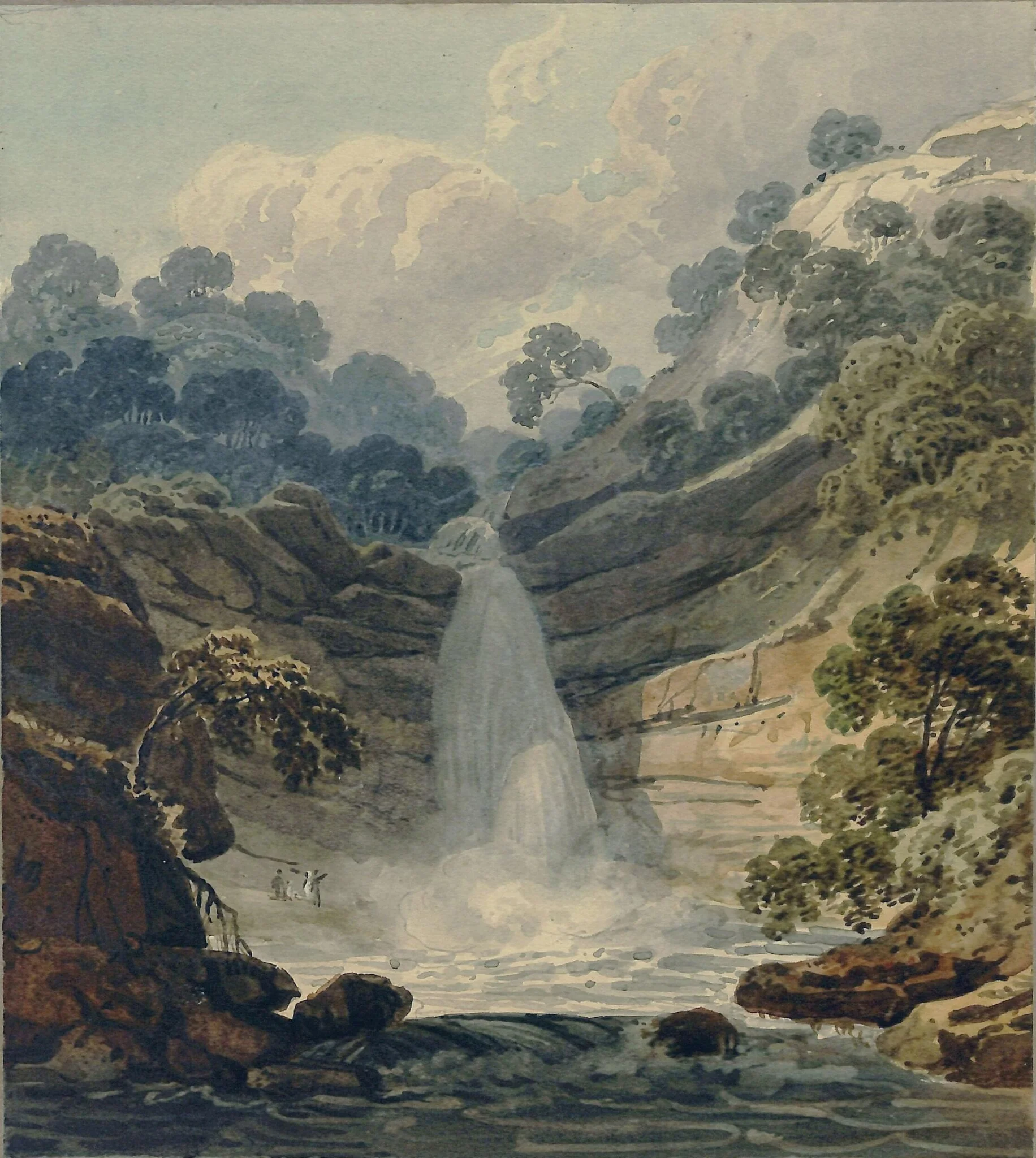 Cascade near Pont Neath Vaughan, Vale of Neath, South Wales