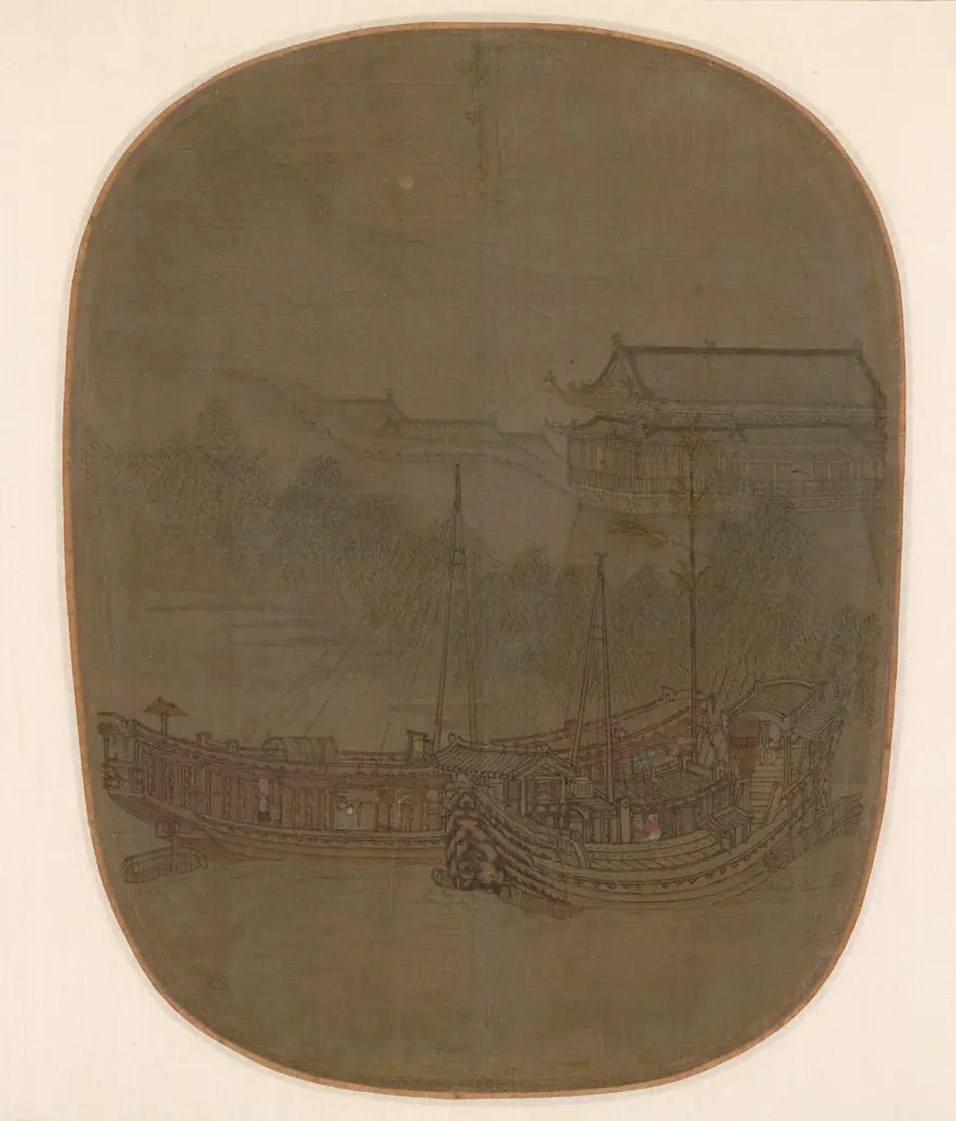 Boats at Anchor on West Lake at the City Gate