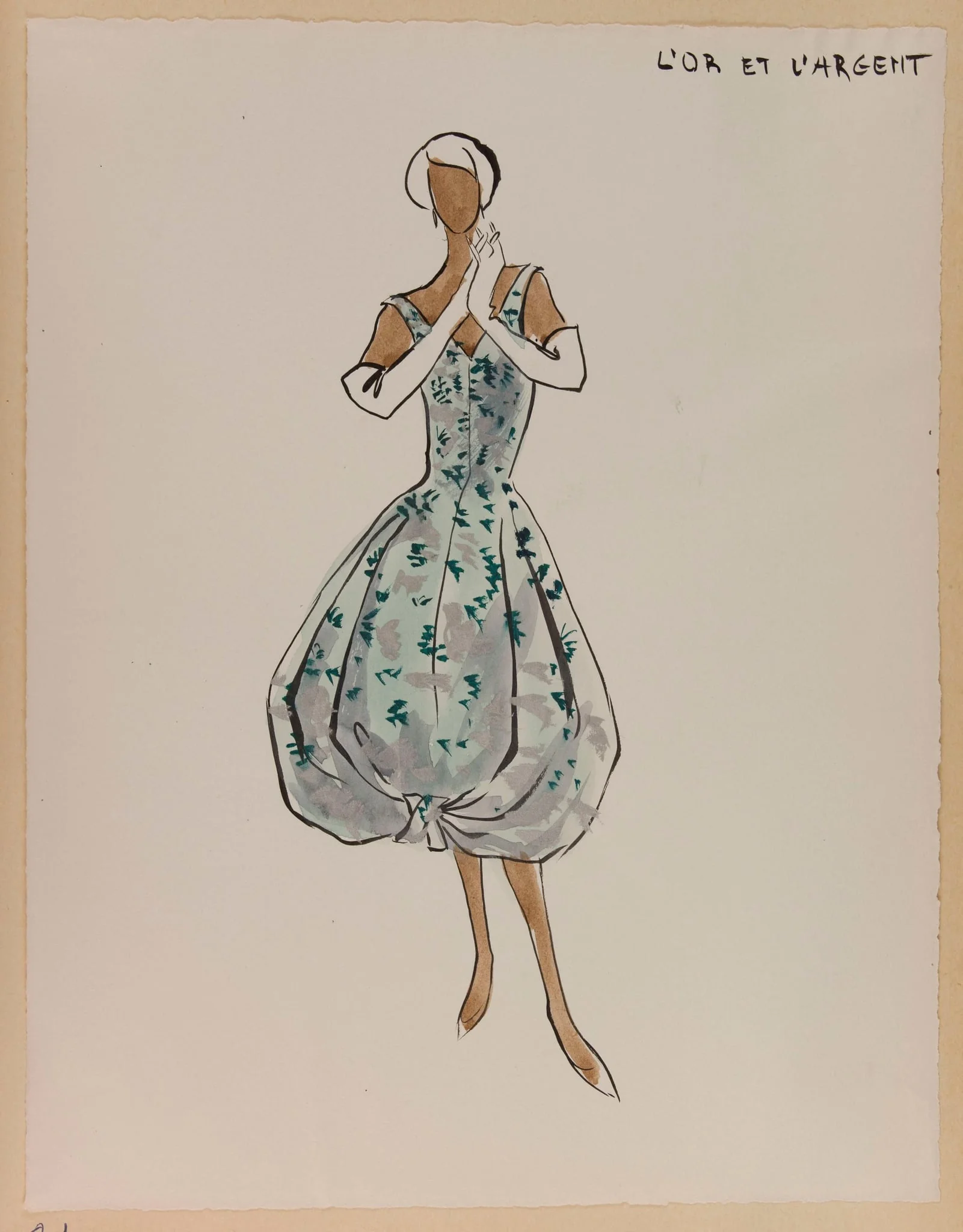 L'or et l'argent, by Carven, 1956