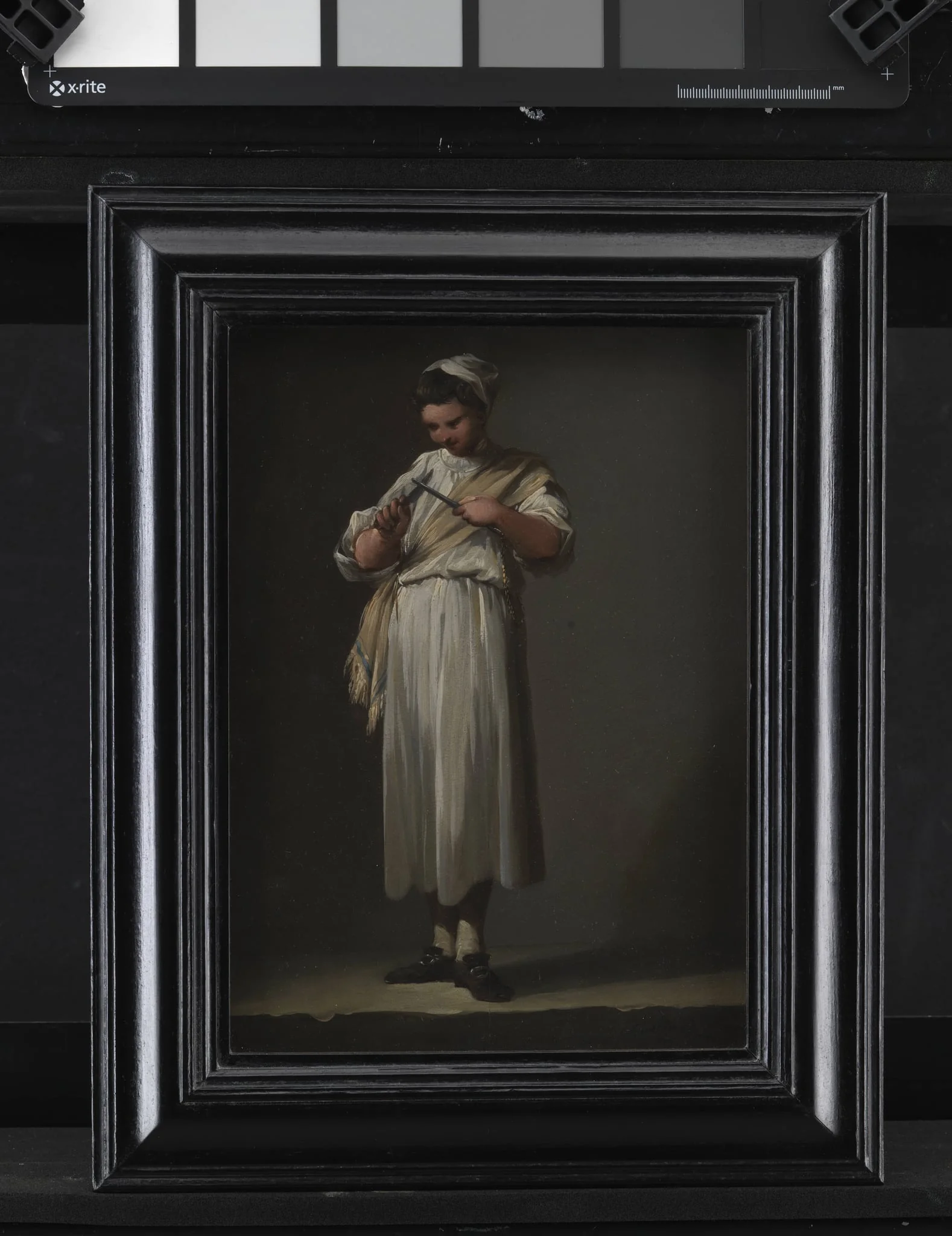 A Roman Cook´s Boy Sharpening a Knife, by Unknown, 1750