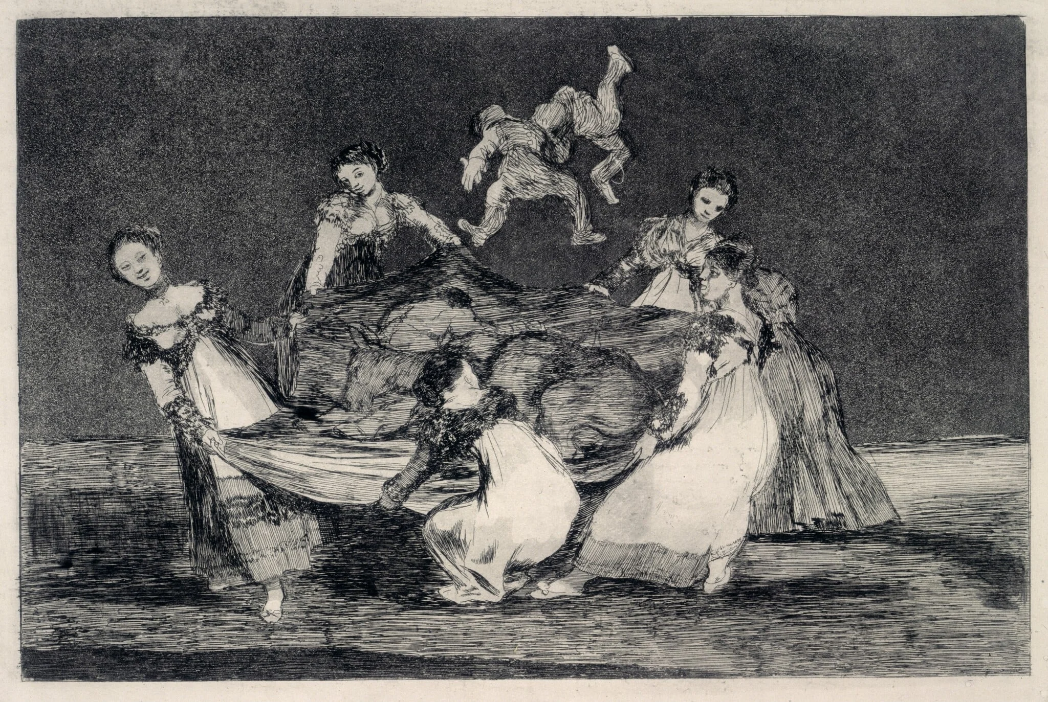 Disparate femenino (Feminine Folly), by Francisco Goya, ink, 1816