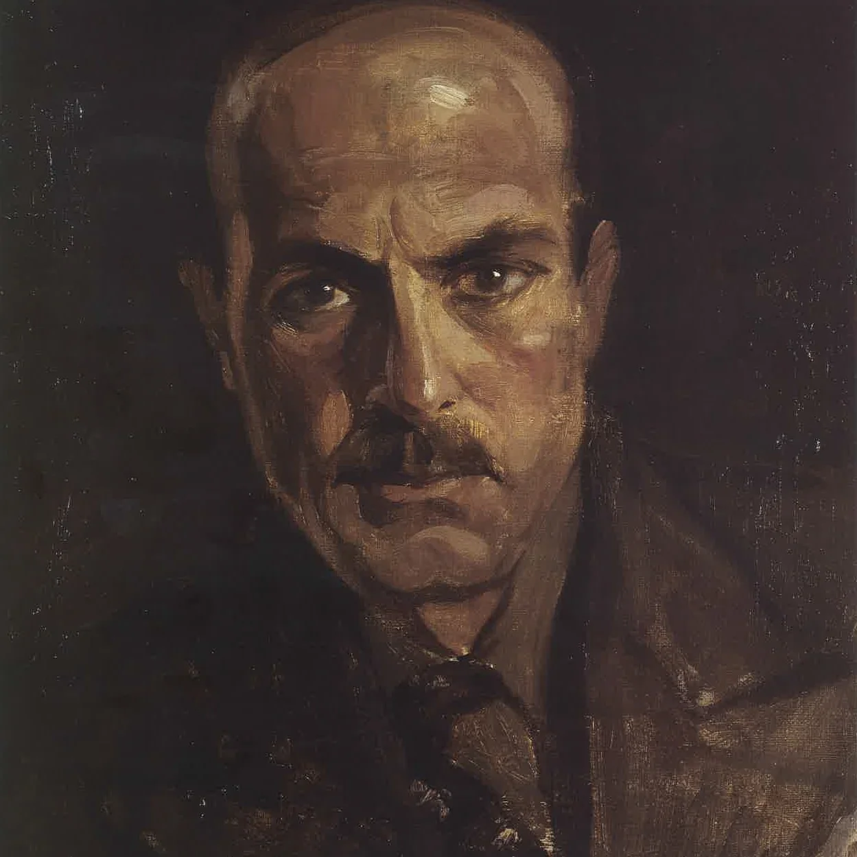 Portrait of Mohammad Salah Beydoun, by Moustafa Farroukh, oil, 1939