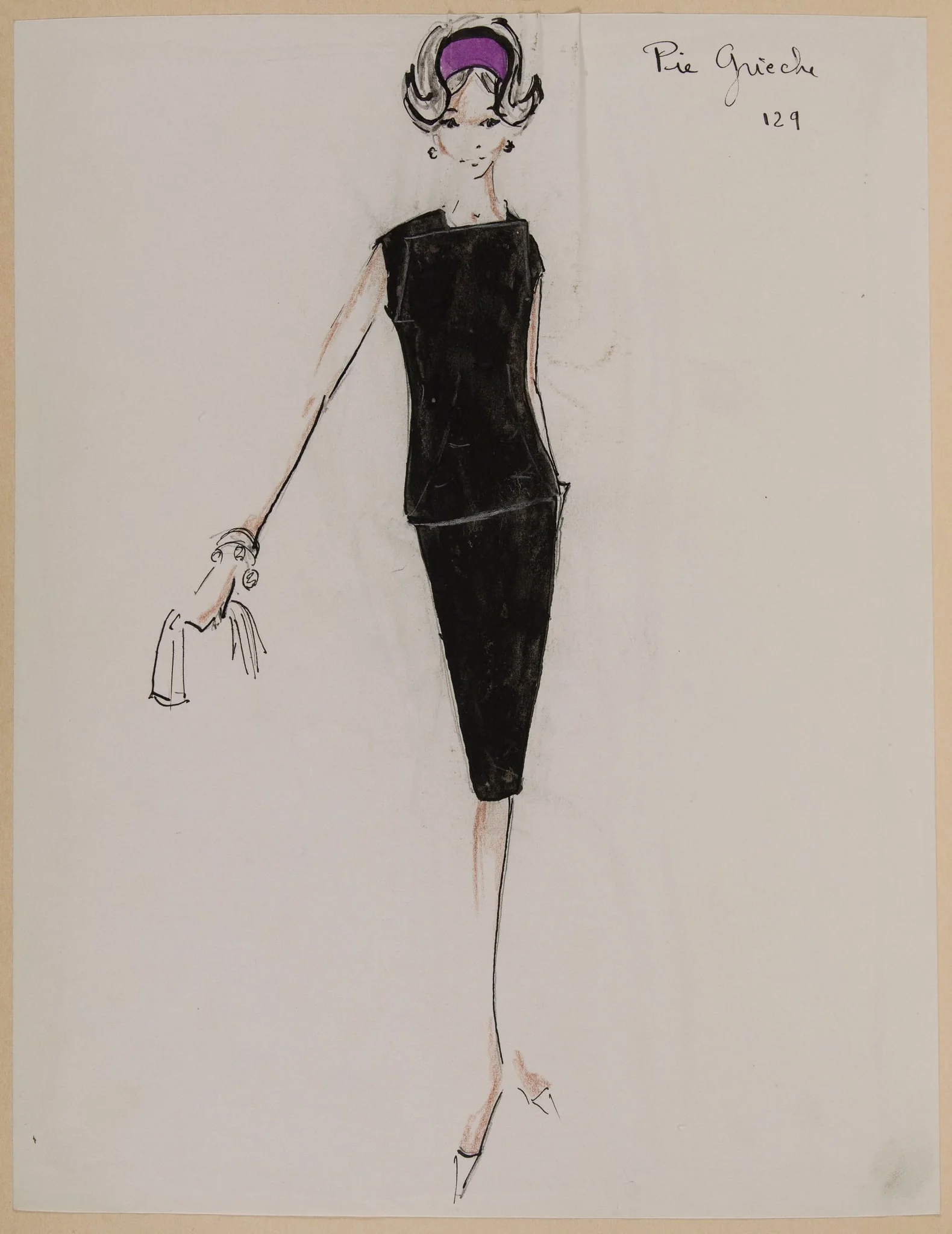 Pie grieche, by Carven, 1960