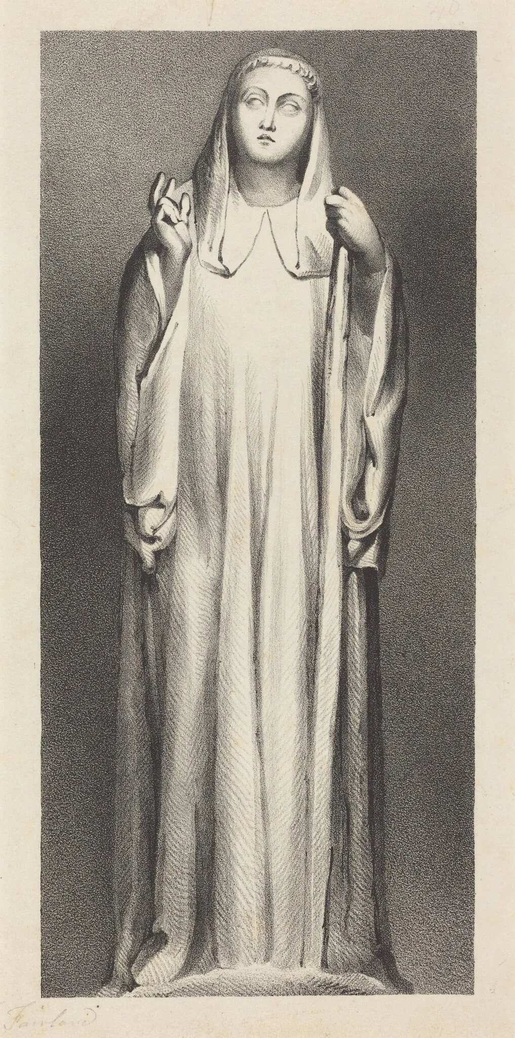 Figure from Peterborough Cathedral