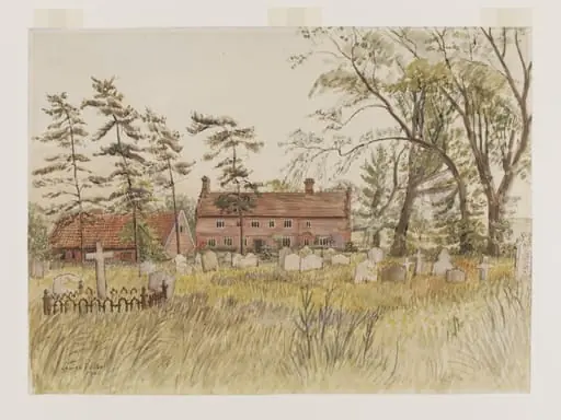 Church Farm (from the Churchyard) Sudbourne