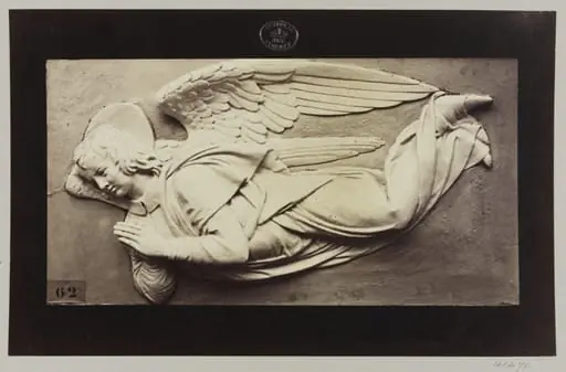 Bas-relief figure of a Flying Angel
