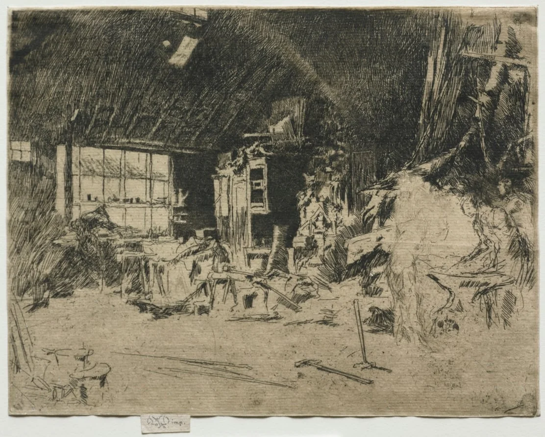 The Smithy, by James McNeill Whistler, 1880
