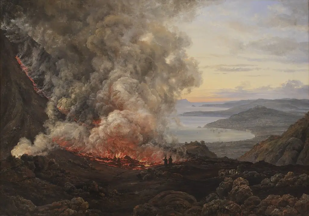 Eruption of the Volcano Vesuvius, 1820