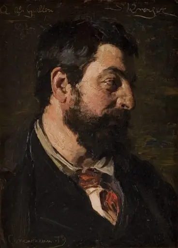 Portræt af den franske maler Alfred Guillou