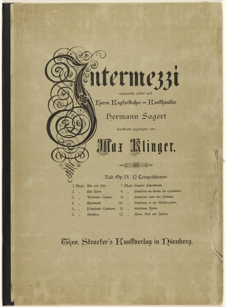 Untitled, by Max Klinger, ink, 1880