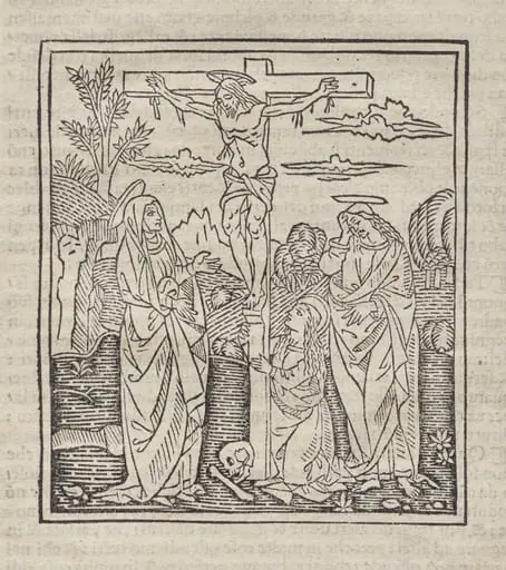 Crucifixion; published in Operette: Regola a tutti religiosi, Trattato del sacramento e dei misteri della Messa, Ragola del ben vivere