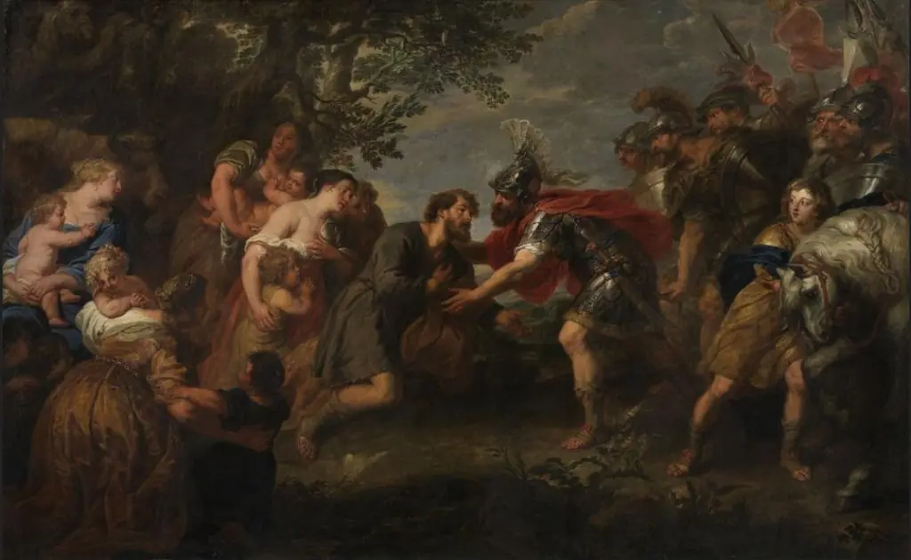Jacob and Esau are reconciled