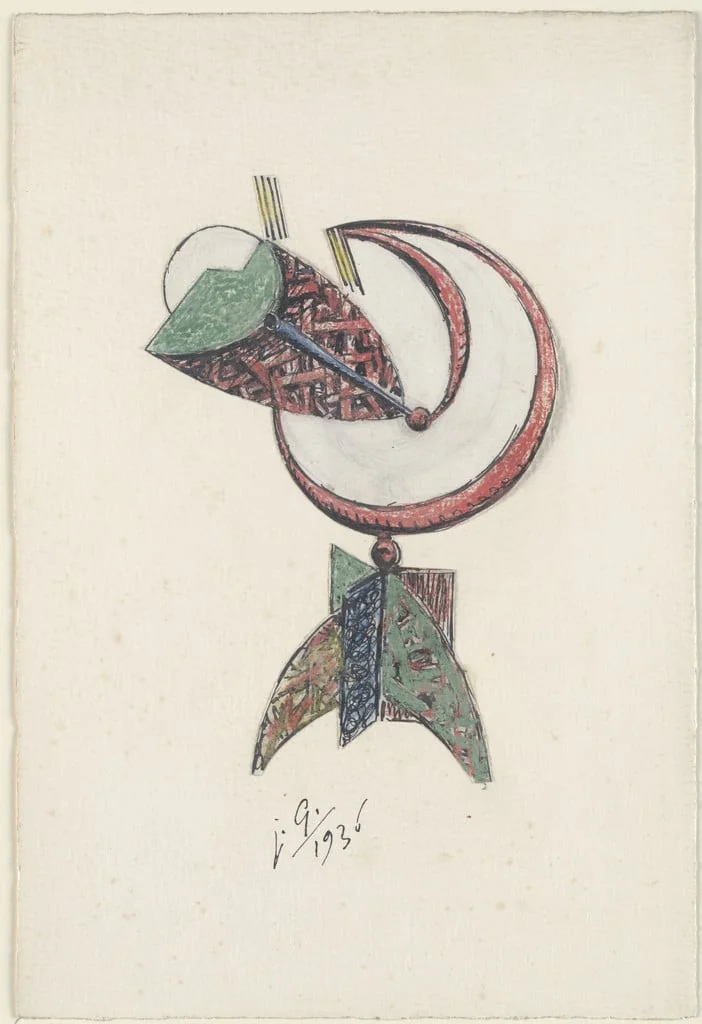 Untitled, by Julio González, gouache, 1936