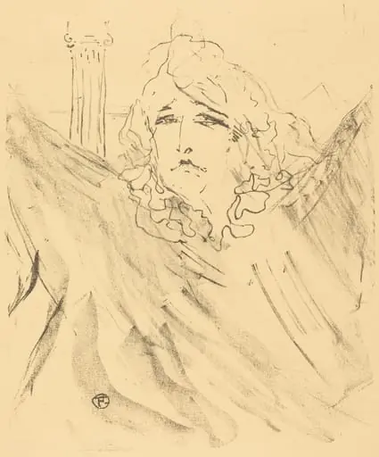Sarah Bernhardt in "Cleopatra" (Sarah Bernhardt dans "Cléopatre")