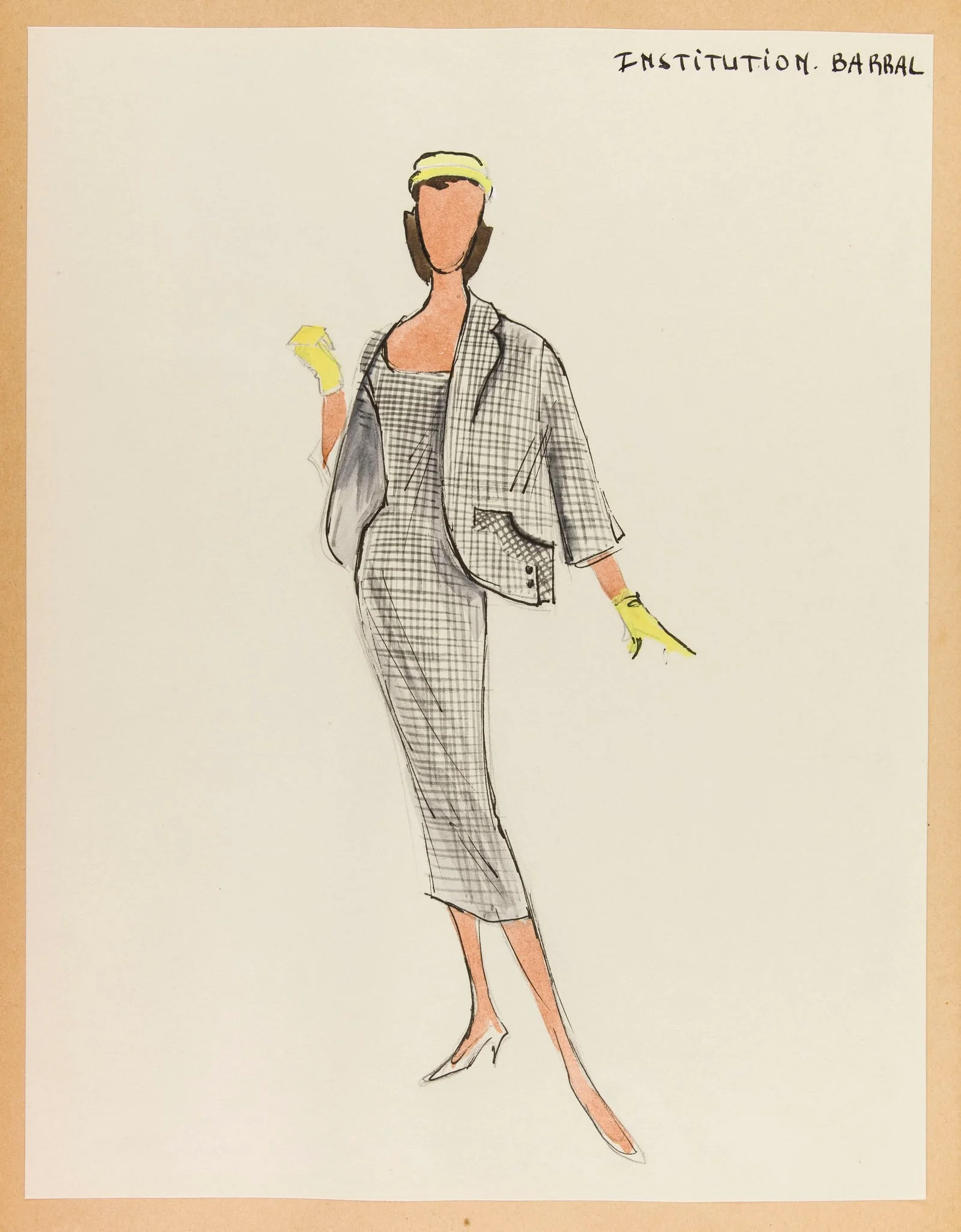 Institution Barral, by Carven, 1955