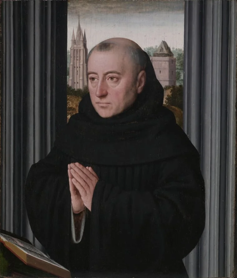 Portrait of a Monk, by Gerard David, unspecified, 1504