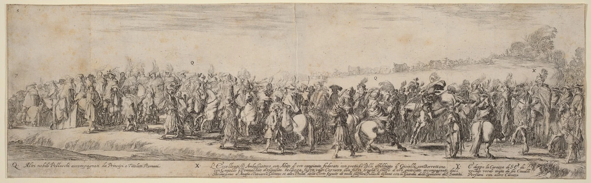 Polish Nobles, His Excellency the Ambassador, and His Carriage