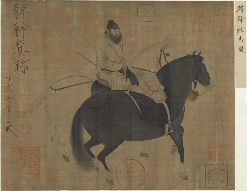 Man Herding Horses