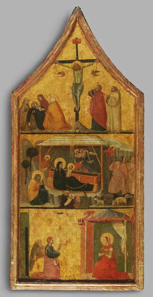 Crucifixion, Nativity, and Annunciation