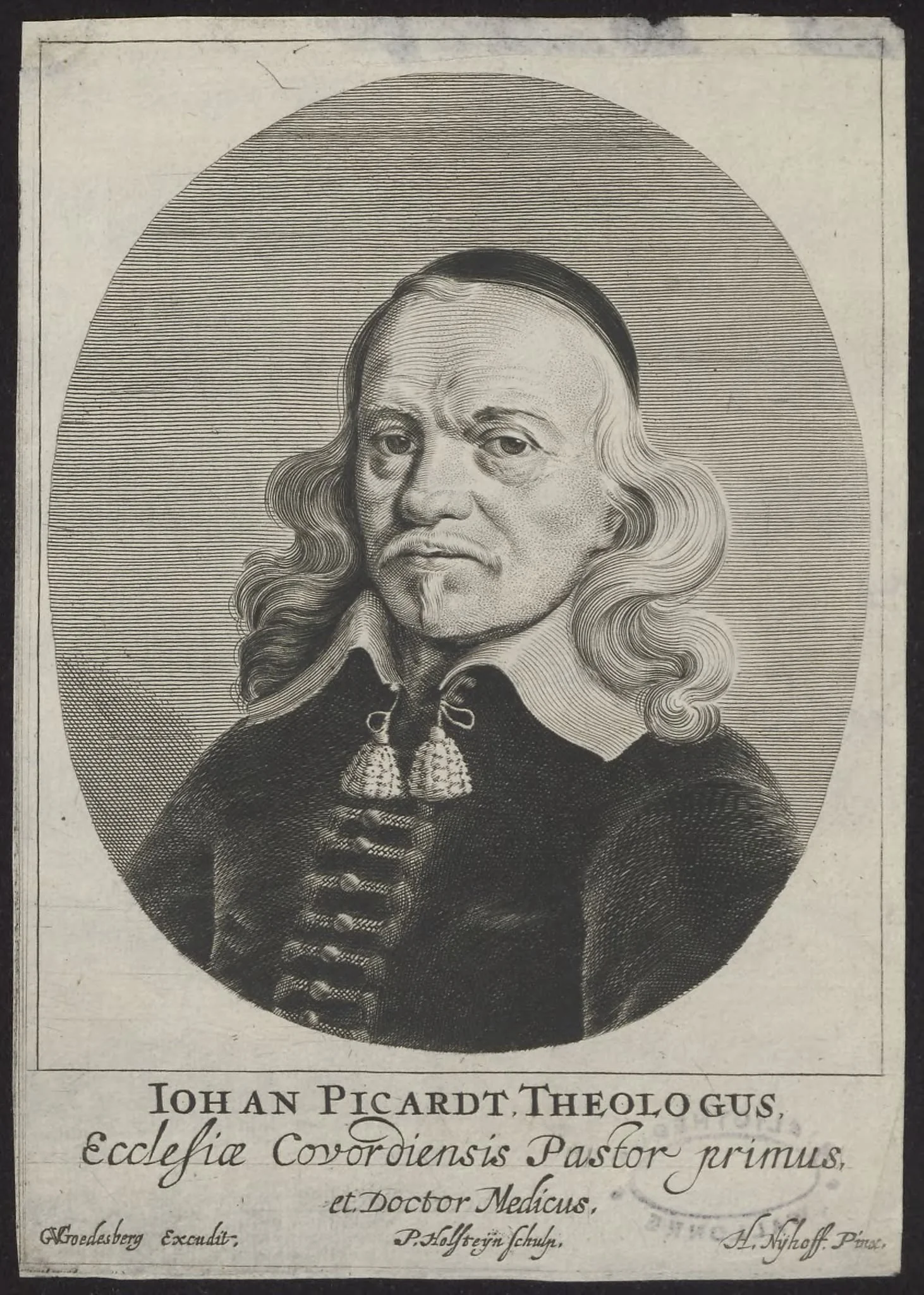 Portrait of Johan Picardt, Theologian